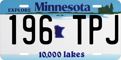 MN license plate 196TPJ