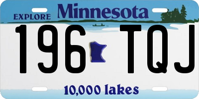 MN license plate 196TQJ