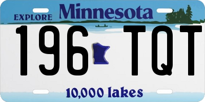MN license plate 196TQT