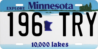 MN license plate 196TRY