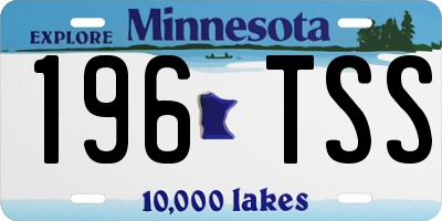 MN license plate 196TSS