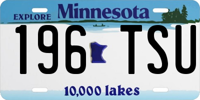 MN license plate 196TSU