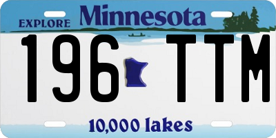 MN license plate 196TTM