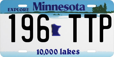 MN license plate 196TTP