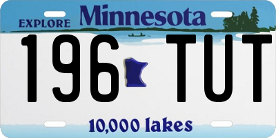 MN license plate 196TUT