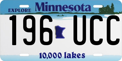 MN license plate 196UCC