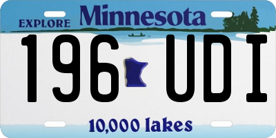 MN license plate 196UDI