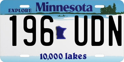 MN license plate 196UDN
