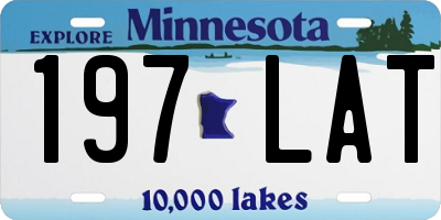 MN license plate 197LAT