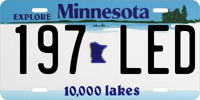 MN license plate 197LED