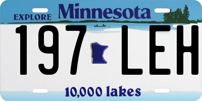 MN license plate 197LEH
