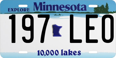 MN license plate 197LEO