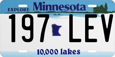 MN license plate 197LEV