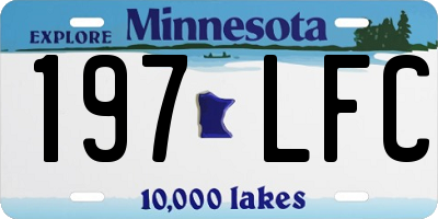 MN license plate 197LFC