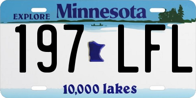 MN license plate 197LFL