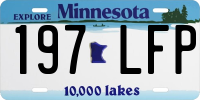 MN license plate 197LFP