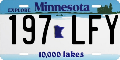 MN license plate 197LFY