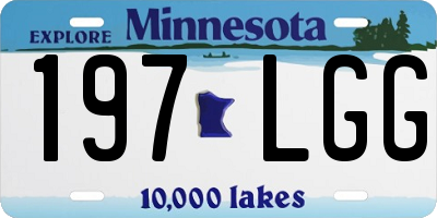 MN license plate 197LGG