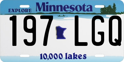 MN license plate 197LGQ
