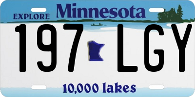 MN license plate 197LGY