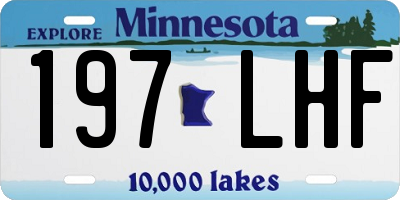 MN license plate 197LHF