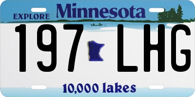 MN license plate 197LHG