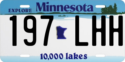 MN license plate 197LHH