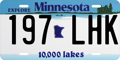 MN license plate 197LHK