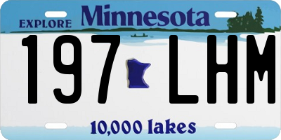 MN license plate 197LHM