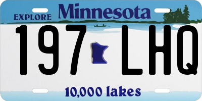 MN license plate 197LHQ