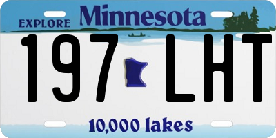 MN license plate 197LHT