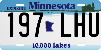 MN license plate 197LHU