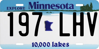 MN license plate 197LHV