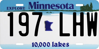 MN license plate 197LHW