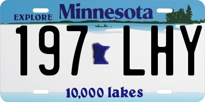 MN license plate 197LHY