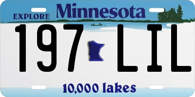 MN license plate 197LIL