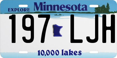 MN license plate 197LJH