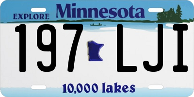 MN license plate 197LJI