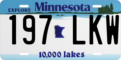 MN license plate 197LKW