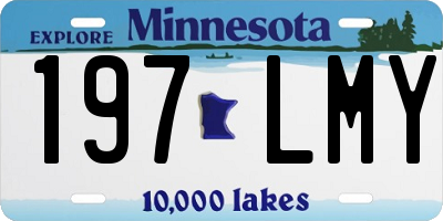 MN license plate 197LMY