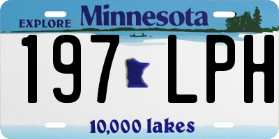 MN license plate 197LPH