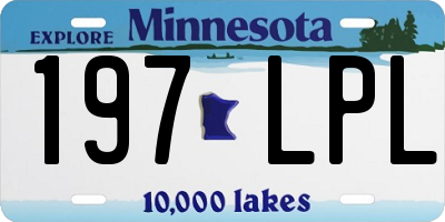 MN license plate 197LPL
