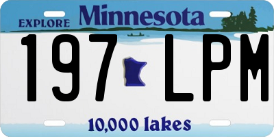 MN license plate 197LPM
