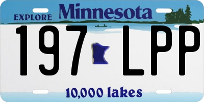 MN license plate 197LPP