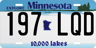 MN license plate 197LQD