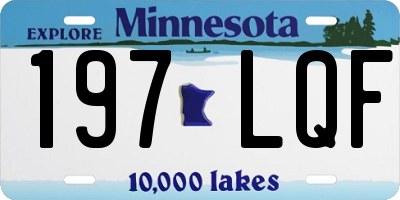 MN license plate 197LQF