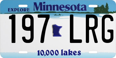 MN license plate 197LRG