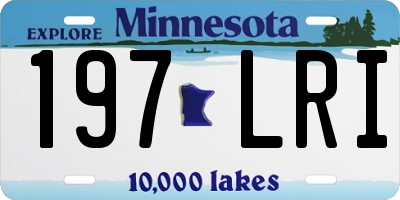 MN license plate 197LRI