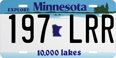 MN license plate 197LRR