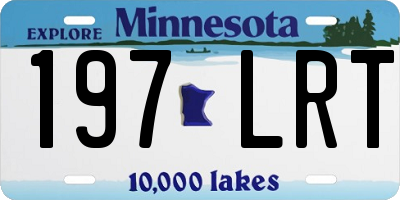 MN license plate 197LRT
